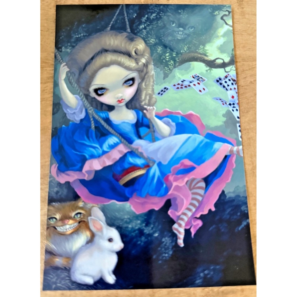 2026 Disney Jasmine Becket-Griffith Art Postcard 4" x 6" Alice in Wonderland